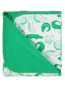 

Seasonal Knitted Top Interlock Printed Blanket and Swaddle Warmly Squishy Kujju Baby Boy Double Layer Blanket 80x90 cm