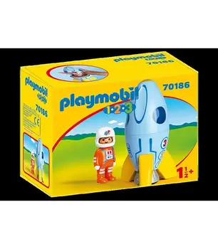 

70186 Playmobil 1.2.3 Astronaut With Rocket Toy Store