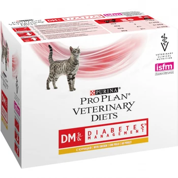 

Pro Plan Veterinary Diets Diabetic Management пауч for cats when сахарном Diabete (pieces in sauce), Chicken, 40*85 C