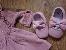 Zapatos de punto con lazo para bebé, calzado de algodón para recién nacido, primeros pasos, suela suave antideslizante, para primavera y otoño