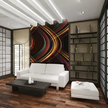 

Wall mural-Abstract colorful lights - 250x193 cm