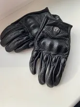 Guantes de motocicleta unisex de cuero y carbón para invierno, guantes de moto para hombre y mujer, para motocross, ATV