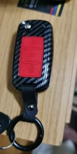 High Quality Mature Carbon Fiber Matte Car Key Case For Volkswagen Polo Golf Skoda Superb
