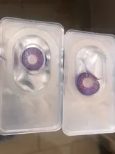 EYESHARE- 2 unids/par Color caramelo anual Color de lente de contacto ampliar alumno de lentes de contacto de Color de ojos