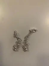 Grace Jun alta calidad de diamantes de imitación Clip de perla simulada en pendientes sin Piercing para las mujeres Weddng de lujo Clip de oreja