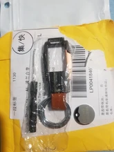 QOONG-Llavero de cuero genuino para hombre, de aleación de alta calidad, bolso colgante, elegante, de negocios, coche, llavero con anilla, soporte, joyería Y58, 2021