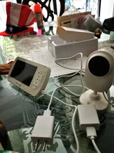 Hebeiros-cámara inalámbrica de seguridad con batería de 1080P, Monitor de vídeo de 4,3 pulgadas para bebé, visión nocturna, recordatorio de tiempo de alimentación
