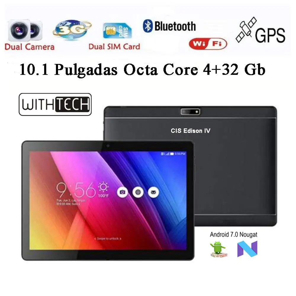  101 Tablet WITHTECH 3G octa core 4 GB RAM DUAL SIM