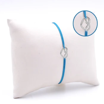 

Handmade Navy Blue Women Silver Bangle Skybco1346