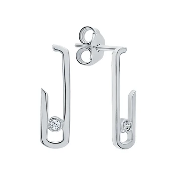 

Silver earrings with cubic zirconia sunlight sample 925