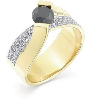 

Master brilliant ring with 37 diamonds in Yellow Gold
