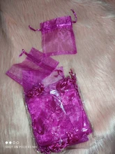 Bolsas con cordón de Organza para joyería, embalaje de joyería, regalos de boda, 22 colores, 5x7, 7x9, 9x12cm, 50 unids/lote