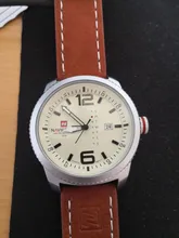 NAVIFORCE-reloj de cuarzo deportivo para hombre, cronógrafo de pulsera de cuero, estilo militar, informal, con fecha, marca de lujo, 2019