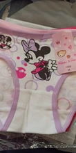 Calzoncillos de dibujos animados para niñas, ropa interior de Modal, bragas con estampado de Minnie Mouse, bragas cortas para niños, calzoncillos florales bonitos