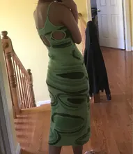 Vestido de punto verde con estampado de Cachemira para mujer, vestido Sexy ajustado sin mangas con tirantes finos, para fiesta en la playa, por debajo de la rodilla, Y2K, 2021