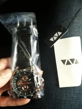 Reloj de pulsera deportivo Para Hombre, cronógrafo de cuero, estilo militar, informal, Moderno, novedad de 2021