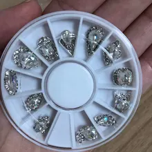 Wheel Glitter Decoration Stones Nail-Art Charms-1 And DIY 3D 12pcs Fashionable