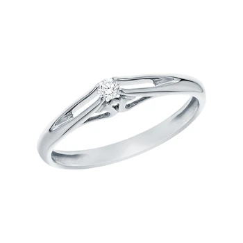 

Gold ring with diamonds sunlight sample 585