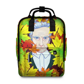

Women's backpack 3D leaves