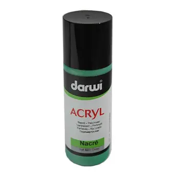 

Da0210080 acrylic paint nacre, перламутровая, 80 ml, Darwi (600 Green)