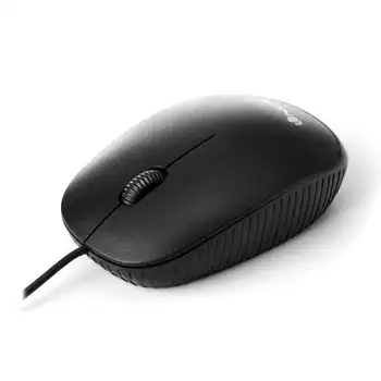 

Wired mouse ngs flame-optical-800dpi-scroll + 2 buttons-lines ergonomic-usb-Black color