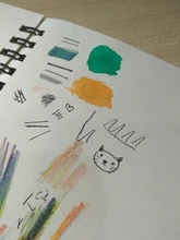 Cuaderno de bocetos en espiral, cuaderno de Graffiti para la escuela, tamaño A5 y A6, 100 páginas, cubierta de papel Kraft, página en blanco