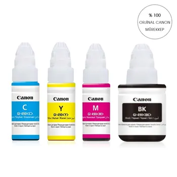

ORIGINAL 4 Color TOOL Canon G1400/G1410/G2400/G2410/G2411/G3400/G3415/G3410/G3411/G4400/G4410 GI 490 Printers Compatible