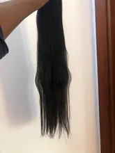 Ali Queen-extensiones de cabello humano brasileño liso, sin procesar, Color Natural, doble trama