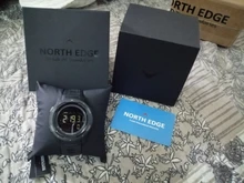 NORTH EDGE-reloj Digital deportivo para hombre, cronógrafo con doble horario y alarma, resistente al agua hasta 50M, estilo militar