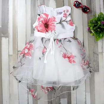 

Summer dress for girls, princess dress sleeveless strappy stamping Flower's, nice clothes for girls