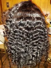 Pelucas de cabello humano con encaje frontal para mujeres negras peluca rizada de ondas profundas hd, bob frontal, pelo largo afro brasileño de 30 pulgadas, peluca de agua completa