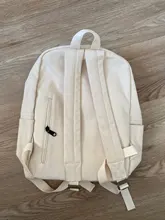 La mujer mochila blanco Kawaii de algodón de las mujeres mochila escolar de lona chica adolescente mochilas de mujer de moda bolso de envío de la gota