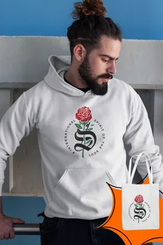 

Angemiel Wear Spirit Soul Of White Male Hooded Sweatshirt Bags Kombin