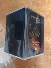 Funda para pasaporte de plástico para hombre y mujer, funda para pasaporte de PVC transparente, resistente al agua, tarjetero de viaje, accesorios para tarjetas de identificación y crédito, 1 unidad
