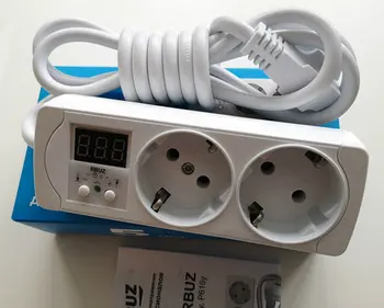 

Relay voltage control in the outlet 16A. Rbuz (Zubr) r216y.