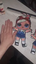 LOL surprise-pegatinas de ropa de muñecas para niñas, parche decorativo bordado para fiesta de cumpleaños