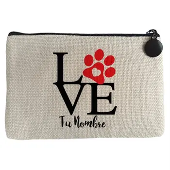 

Purse love dog animals customizable with name