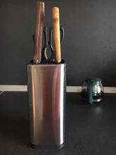Stand Knife-Holder Block-Tools Knives-Storage Kitchen Stainless-Steel Xyj Hotel-Accessory