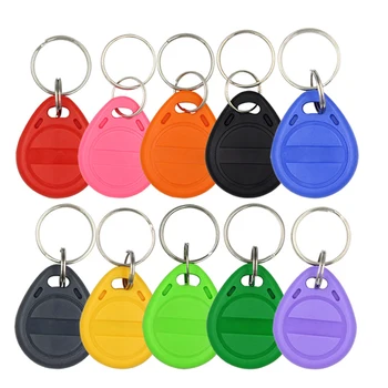 빈 키 태그 RFID 칩 링 카드 태그, 복사 재기록 가능 복제본, EM5200, EM4305, T5577, 125khz, 10 개