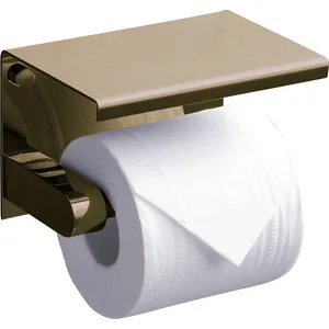

Rush edge toilet paper holder with phone shelf, light bronze (ed77141 bronze)