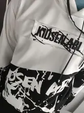 Sudaderas con capucha para hombre, ropa informal japonesa, Top y parte inferior, moda de costura, primavera y verano, novedad de 2021