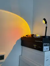 Atmosphere Led Night Light Rainbow Sunset Projector Lamp for Home Coffe shop Background