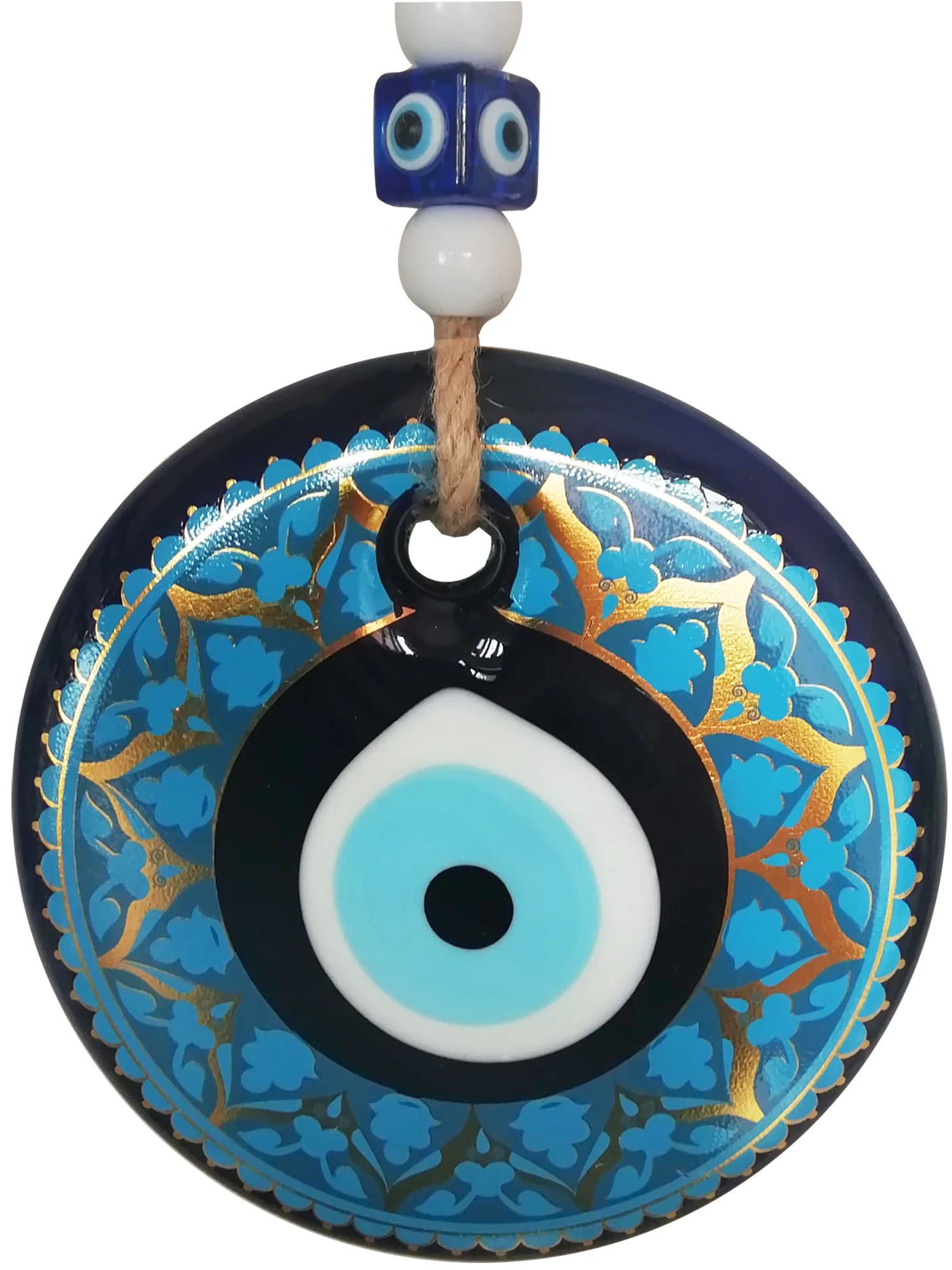 Ornement mural mauvais œil bleu, perle de Nazar turc, décoration