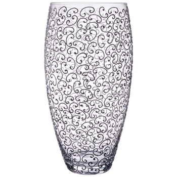 

Vase "guipure black" Oval