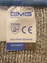 GMG-guantes de seguridad anticortes, gran oferta, color gris y negro, HPPE EN388 ANSI, Nivel 5