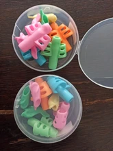 8 unids/set niños lápiz titular herramientas de silicona de dos dedos ergonómico postura herramientas de corrección lápiz agarre corrector de escritura para lápiz