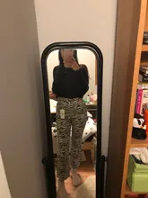 HEYounGIRL-Pantalones elegantes con estampado de cebra para mujer, de cintura alta Capris Harajuku, pantalones de señora informales para oficina, ropa de calle 2021