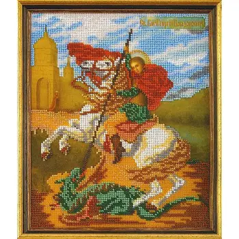 

B175 set for embroidery with beads 'Tiny ''George победоносец', 21x26 cm