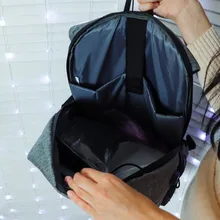 CEAVNI-Mochila impermeable con carga USB para hombre, bolsa de negocios informal Oxford para ordenador portátil de 15,6 pulgadas