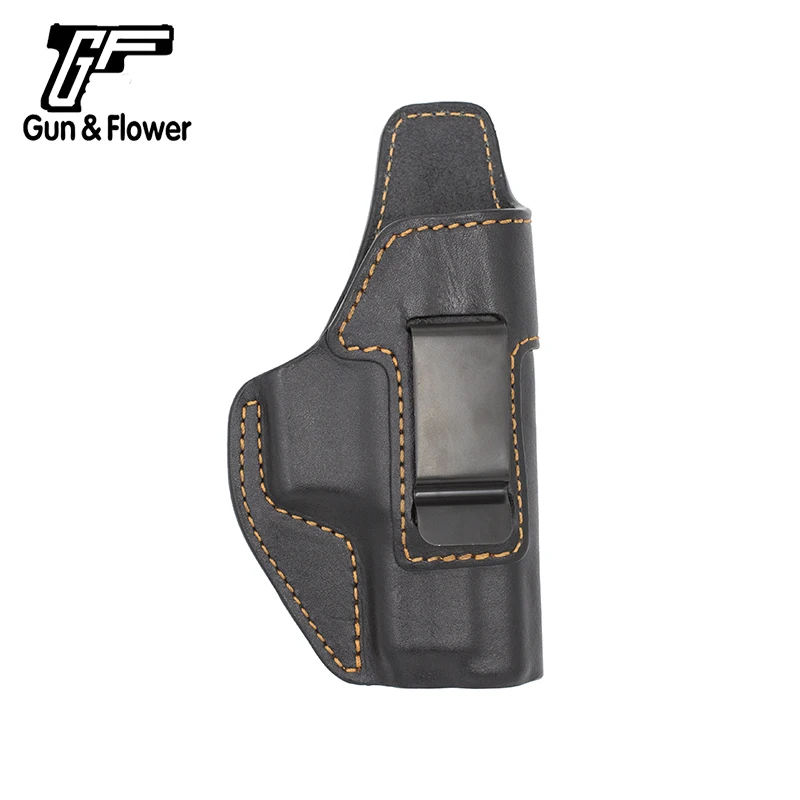 Gunflower внутри пояс скрытый Италия кожаный кобура для Спрингфилда XD 45 кейс для пистолета аксессуары сумка - Цвет: Черный цвет